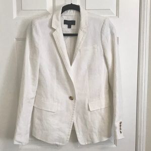 Jcrew white linen blazer final price